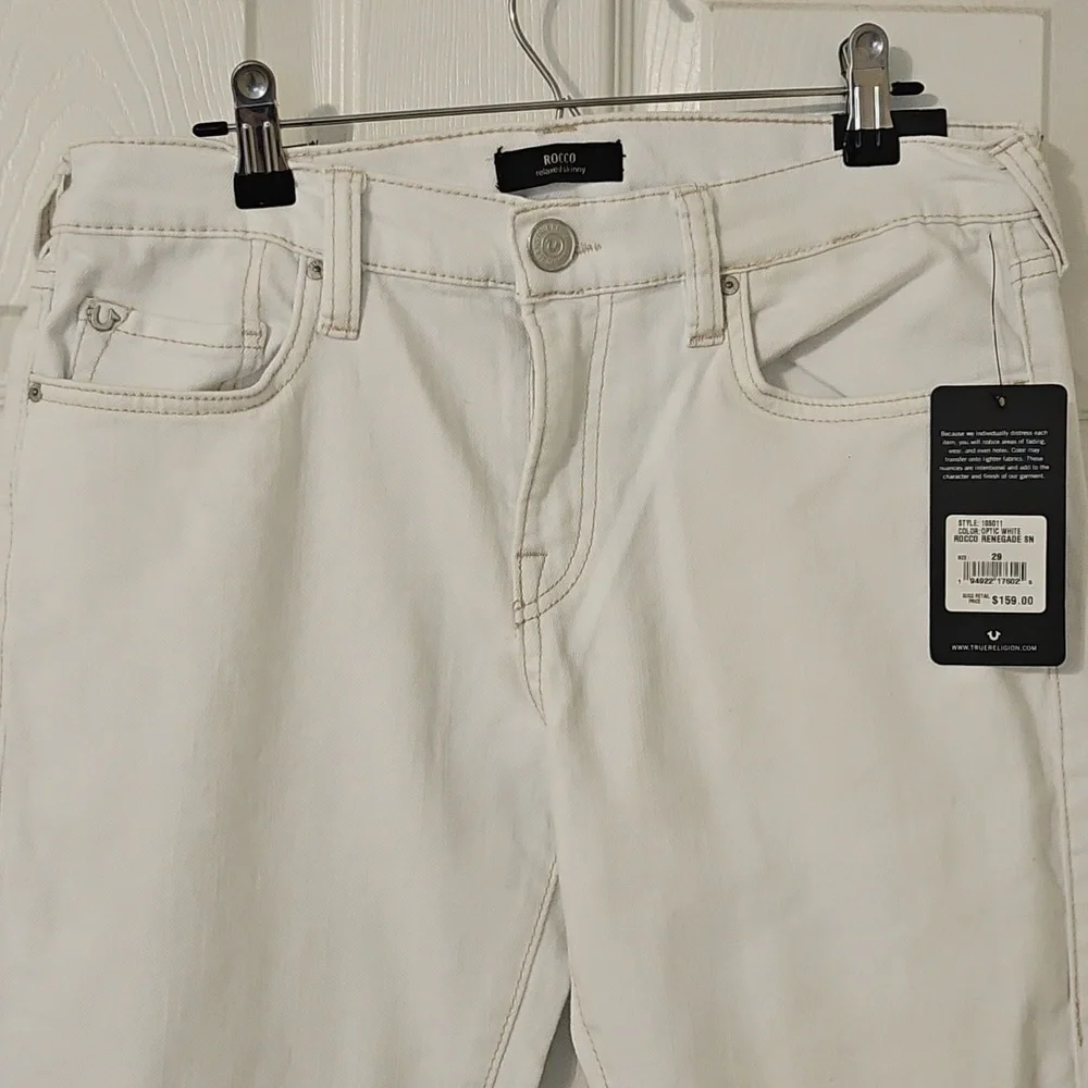 True Religion Women's White Jeans